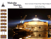 Tablet Screenshot of malcolmmarine.com